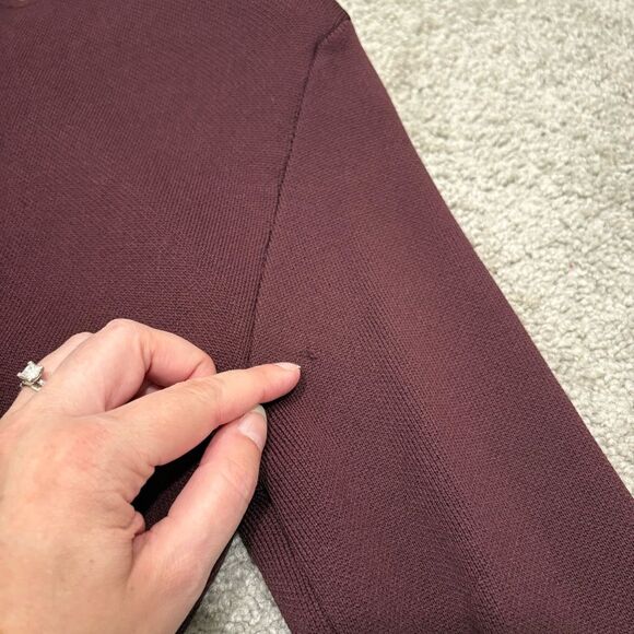 ZARA Brown Maroon Sweater Dress Size M - Picture 10 of 11